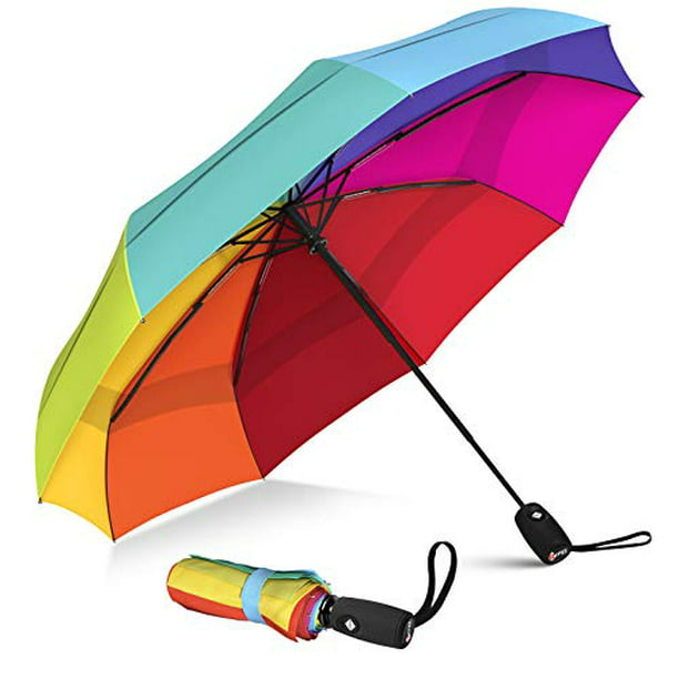 automatic sturdy and portable-windproof light Windproof travel umbrella-compact small folding backpack umbrella-men and women